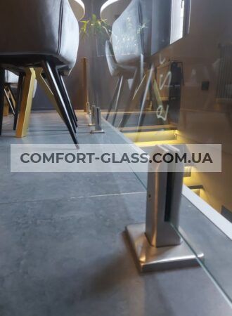 Скляні огорожі стійки нержавійка AISI 304