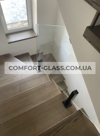 Загартоване скло 10 мм огорожа на стійках