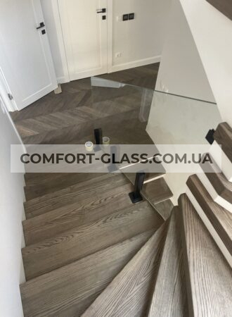 Скляні огорожі стійки мінімалізм сучасний дизайн